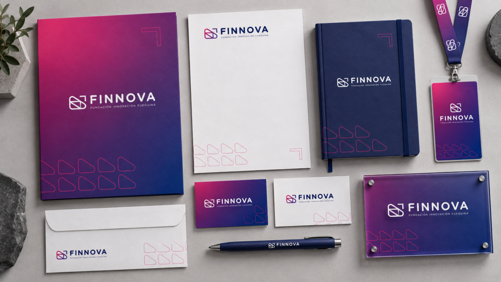 Identidad visual y materiales institucionales de FINNOVA